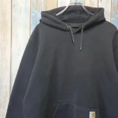 1209☆カーハート☆スウェットパーカー☆ワンポイントタグロゴ☆袖ロゴプリント