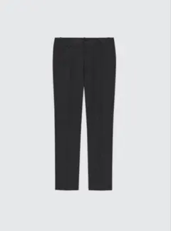 UNIQLO ストレッチテーパードアンクルパンツ　ブラック　58