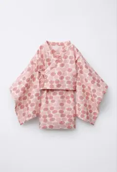 zara kids 浴衣セット羽織&ワンピース 紫陽花花柄 116cm