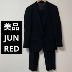 美品【JUNRED】MOISTIVAヘリンボーンストレッチスーツ　トラベル　就活のサムネイル