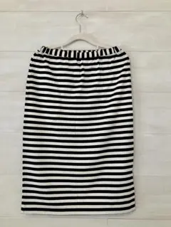 marimekko ボーダー スカート FINLAND製 Mのサムネイル