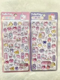【正規品】お値下げ中！　サンリオ　ハローキティ　3D立体シール　２枚セット