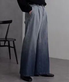 ヴィンテージメイクタックフレアデニムパンツ　Mサイズ