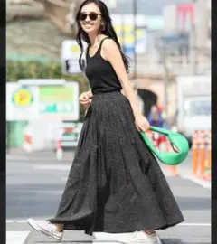 ‼️売りきりSALE‼️coca 新品 コットンボイル フレアスカート ドット