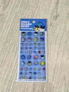 たまごっち ドロップブロックシール タイルシール 青 まめっち カミオジャパン