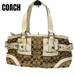 COACH シグネチャー　トートバッグ　ハンドバッグ
