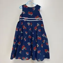 イチゴ柄ノースリーブワンピース