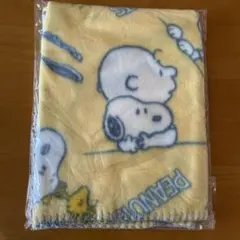 すヌーピーブランケットフェイス柄（黄色）