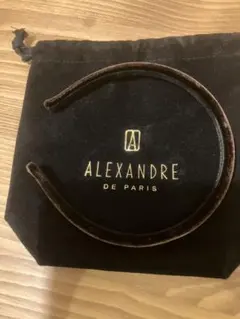ALEXANDRE DE PARIS ブラウンヘアバンド