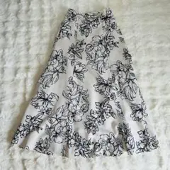 GRL グレイル　花柄フレアロングスカート