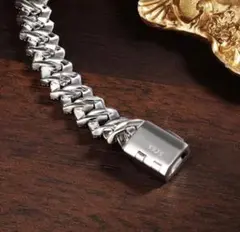 【待望の日本上陸】モアサナイト×S925 最上級モデル・グリッターチェーンブレス