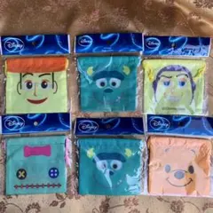 新品　☆ ディズニー　ミニ巾着　表裏柄違い　6点セット　送料込み❗️