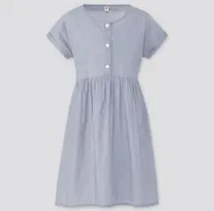 シャンブレーワンピース　半袖　120㎝　女の子