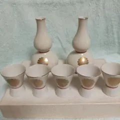 清水焼　瑞光　徳利と盃のセット 陶器製