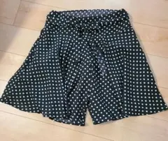 水玉模様 キュロットスカート