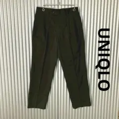 ユニクロ UNIQLO イージーケアツータックチノ 黒 ブラック