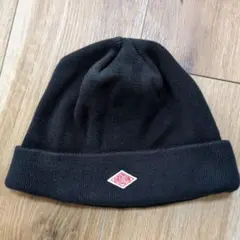 DANTON ニット帽 綿100%　ブラック