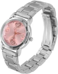 ハート✖️ピンク可愛い❤️ ウォッチ 腕時計 プレゼント 超薄型 アナログ 防水