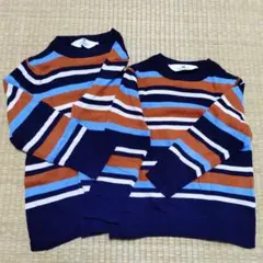 H&M キッズ 長袖ニット ボーダー 110cm＆ 120cm