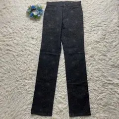 BISON spider web y2k 28 ストレート ストレッチ ラメ 黒のサムネイル