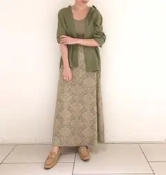 ペイズリーマキシスカート