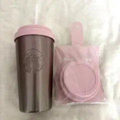 【新品】替えリッド付きステンレスタンブラーピンクグラデーション スターバックス