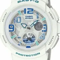 CASIO BABY-G ホワイト/ブルー デジタル腕時計