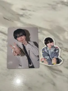 なにわ男子 大西流星 トレカ ステッカー HARDWORK ファミクラ限定盤