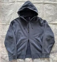 【レア】'02 OLDGAP ダブルジップ ジップアップパーカー ネイビー XL