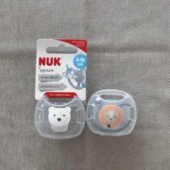 NUK おしゃぶり 2個 未使用 ほぼ未使用　6-18ヶ月のサムネイル