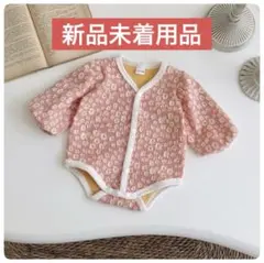 【新品】ベビー ロンパース 60 70 デイジー柄 花柄 女の子 長袖 春服