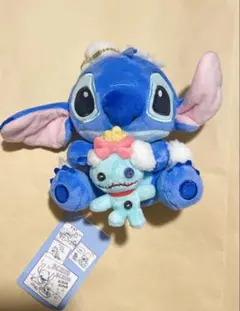 スティッチ スクランプ ぬいぐるみ キーチェーン ディズニーストア限定
