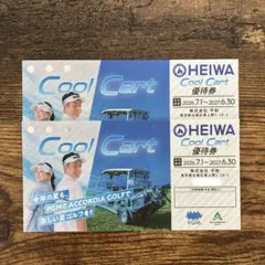 平和　HEIWA　Cool Cart優待券　2枚のサムネイル
