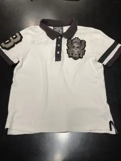 PHILIPP PLEIN フィリッププレイン 豪華刺繍 ポロシャツ白【最高級】のサムネイル