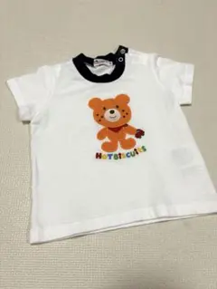 HOT BISCUITS クマ刺繍 Tシャツ 70