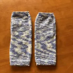 ハンドメイド　アームカバー　手編み　棒針編み　ハンドカバー　アームウォーマー