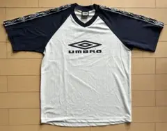 UMBRO デサント製 ゲームシャツ Y2K 白紺