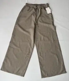 しまむら リノルーセ ワイドパンツ ドロストパンツ ベージュ