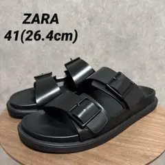 ZARA ダブルバックルサンダル 42 27 9 - メルカリ