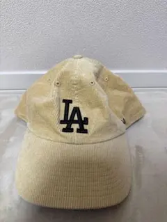 本日限定価格！！ 47 LAロゴ コーデュロイキャップ ベージュ