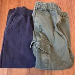 UNIQLO キッズ　パンツ　120cm ネイビー　カーキ