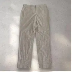 ジーユー　GU チェック柄スラックスパンツ　カジュアルパンツ　M