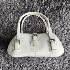 LOEWE ロエベ　ハンドバッグ センダ　ホワイト　美品のサムネイル