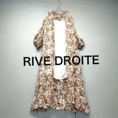 ✨美品✨　RIVE DROITE シャツワンピース　ロングワンピ　総柄　FREEのサムネイル