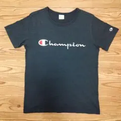 Champion 半袖 Tシャツ ブラック ロゴ刺繍 Mサイズのサムネイル