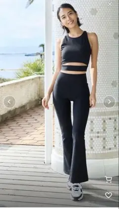 ⑩ スカーラ SUKALA ベーシックフレアパンツ ブラック M - メルカリ
