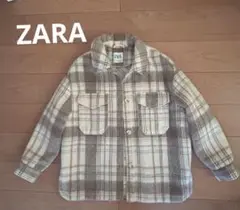 限定値引き　ZARA チェックオーバーサイズ ジャケット アウター　L