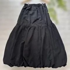 お値下げ　Radaristaブラックバルーンロングスカート