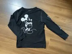 【GU ×ディズニーコラボ】140cm ミッキーマウスプリント　ロングTシャツ