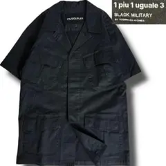 J3527 美品 1piu1uguale3 ジャングルファティーグシャツ 黒VIのサムネイル